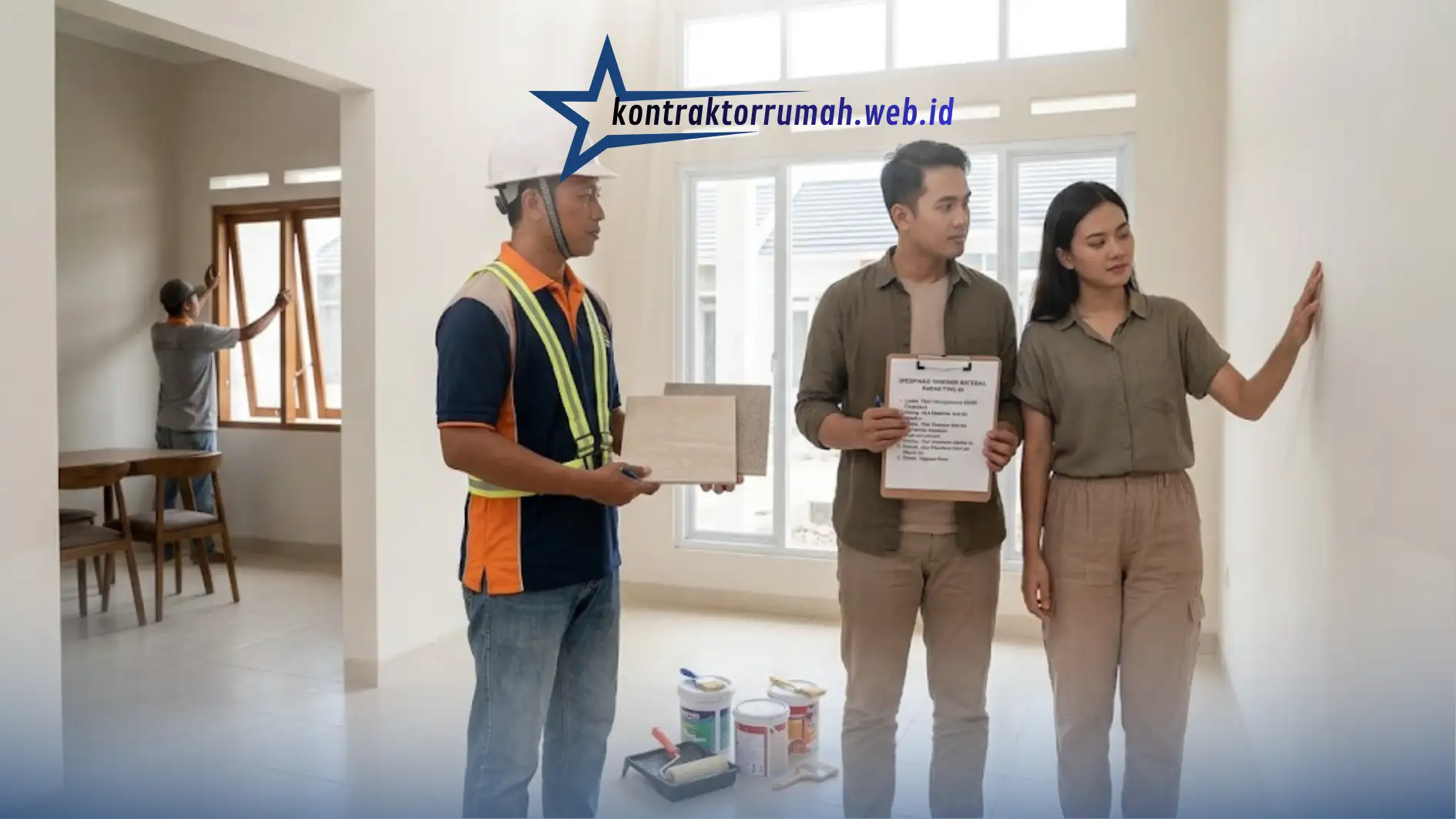 Cek kualitas material dan finishing rumah type 45