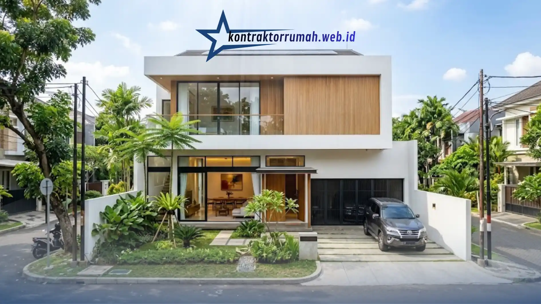 Desain rumah minimalis modern 2 lantai di Jakarta