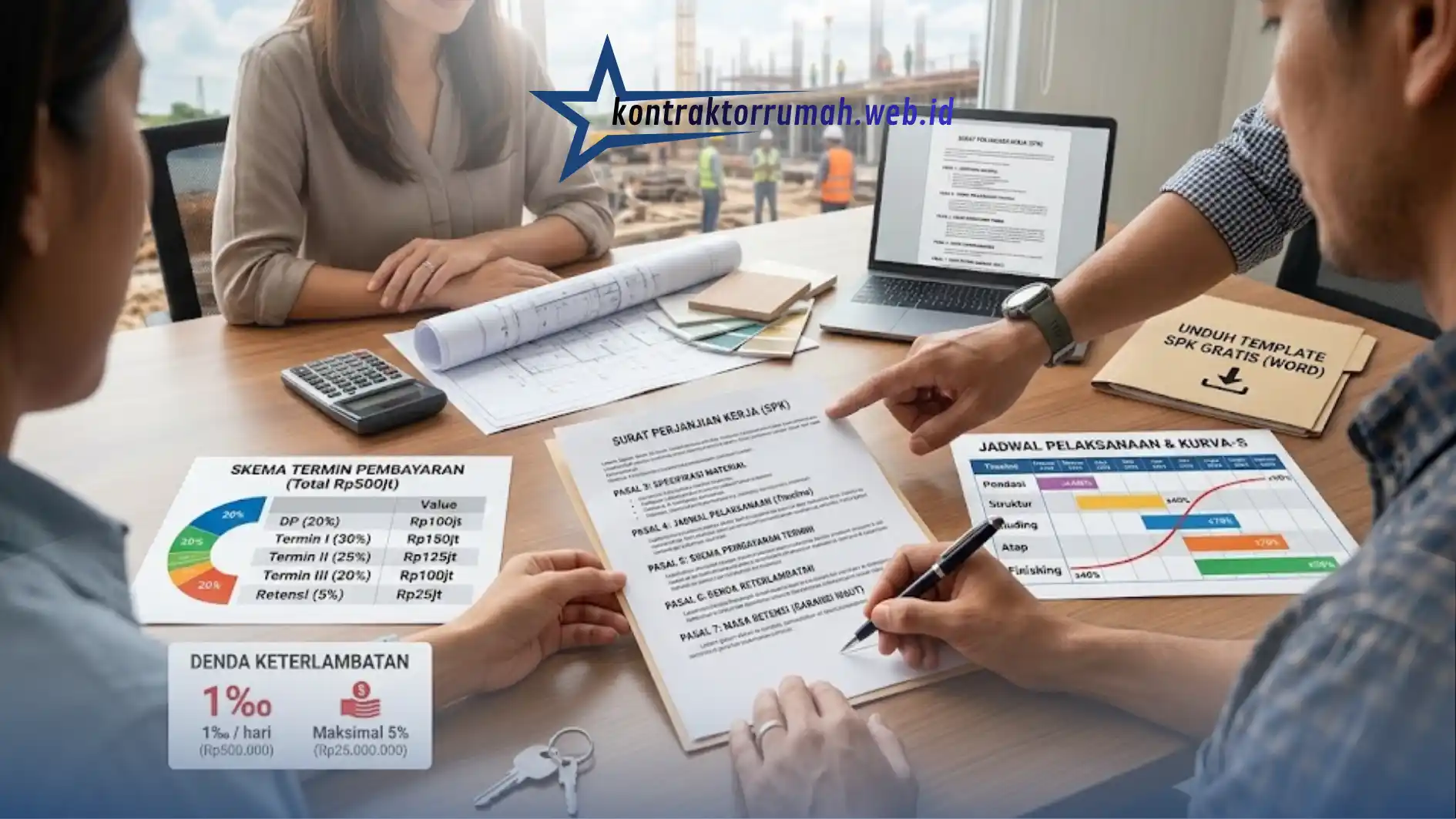 Format kontrak kerja kontraktor bangunan