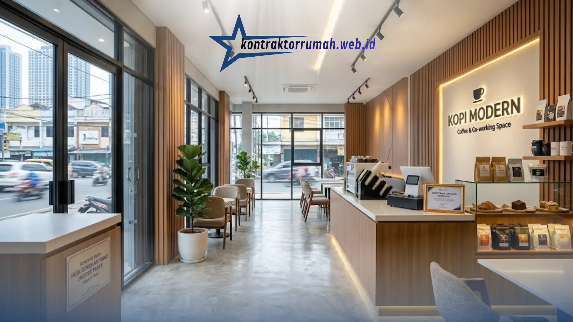 Hasil renovasi interior ruko modern di kawasan Jabodetabek