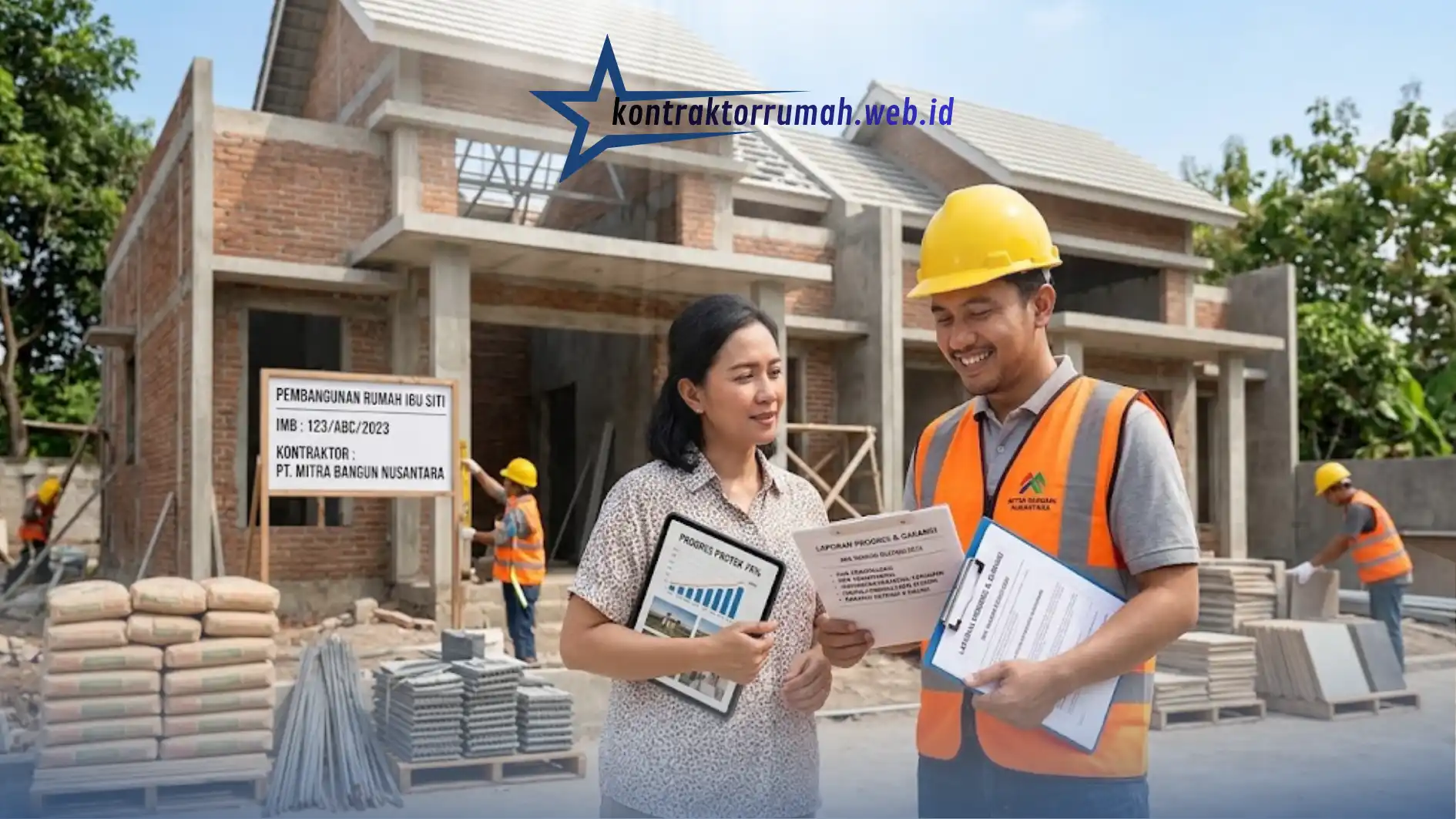 Laporan progres pembangunan rumah dari jasa kontraktor rumah