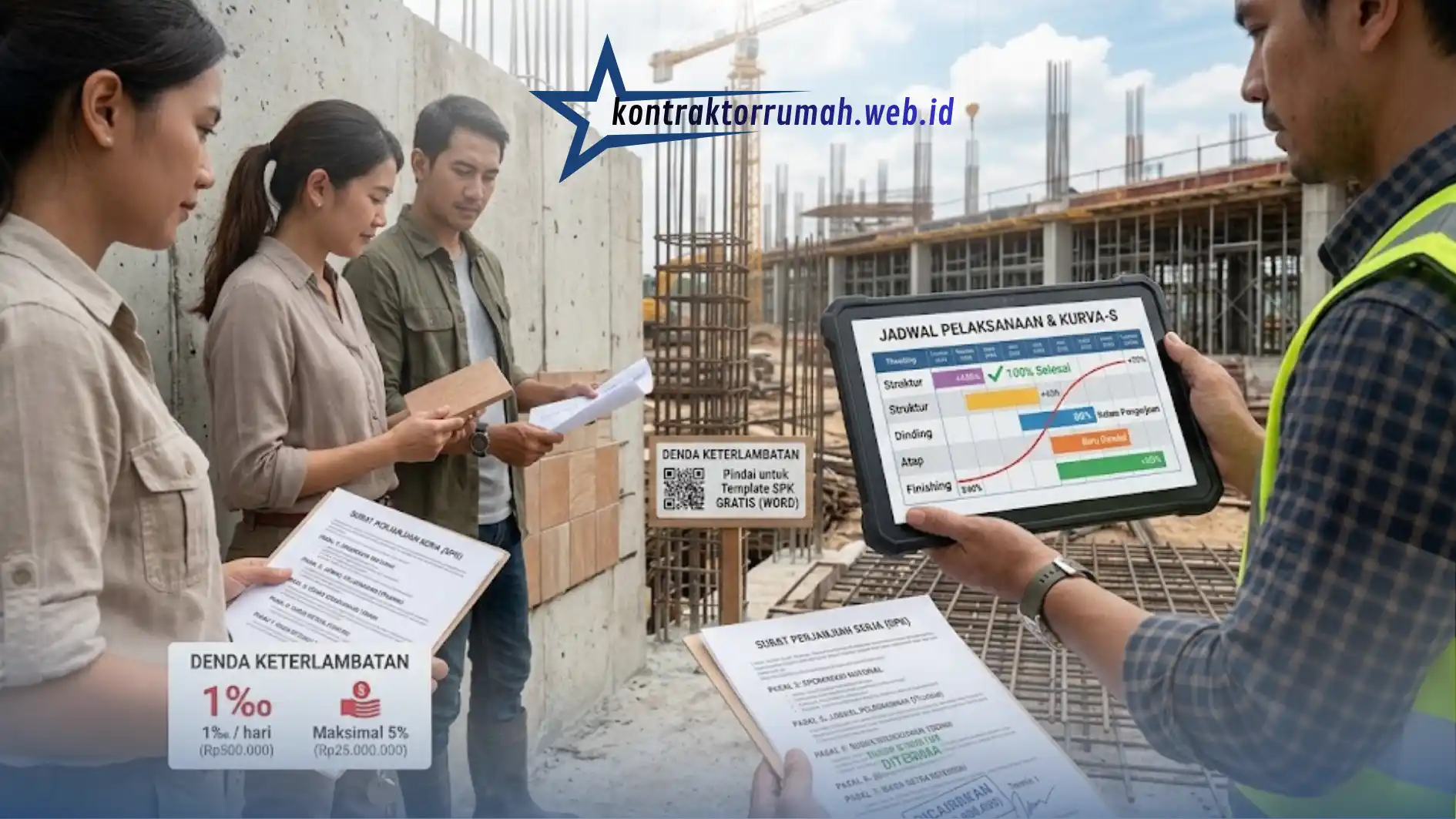 Penerapan kontrak kerja kontraktor di lapangan proyek