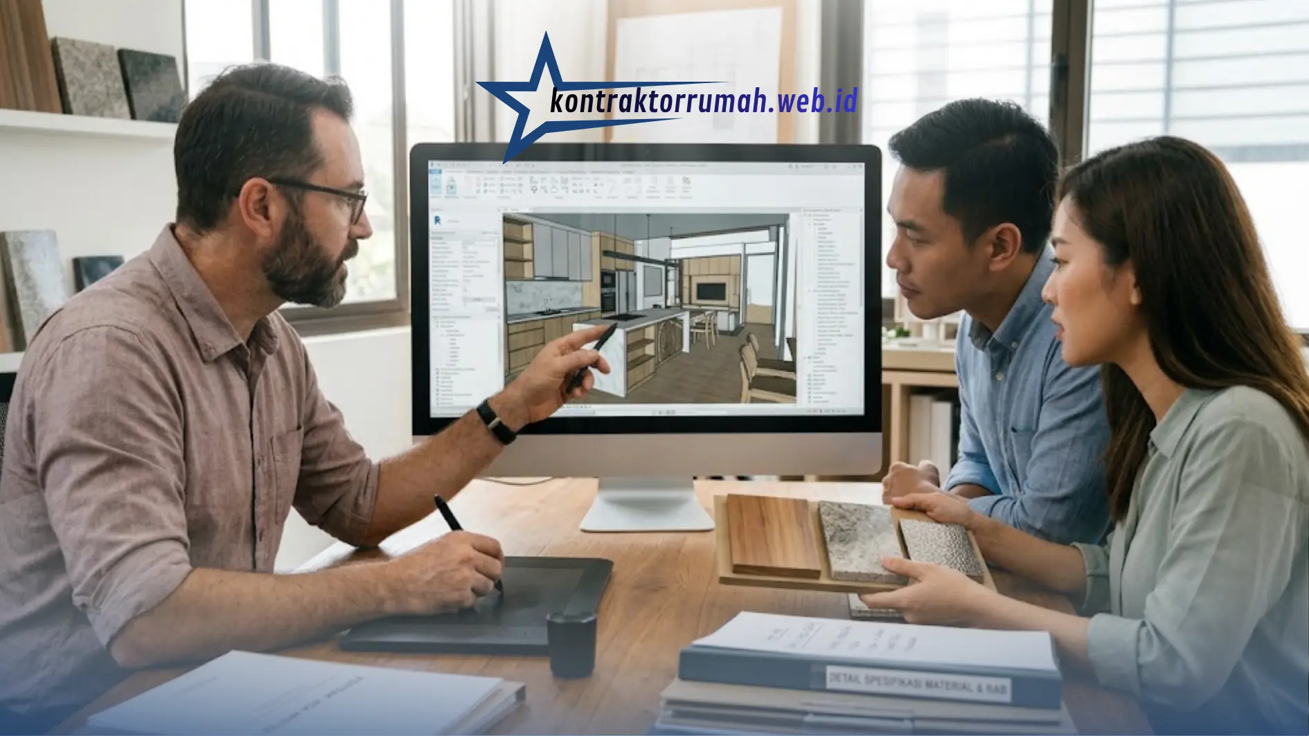 Pengembangan desain 3D oleh jasa arsitek rumah