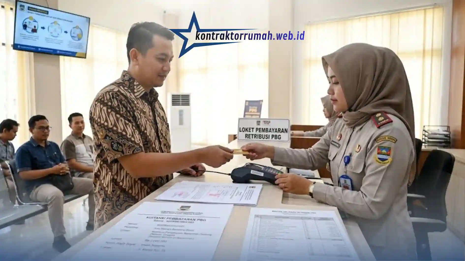 Proses pembayaran biaya pengurusan PBG