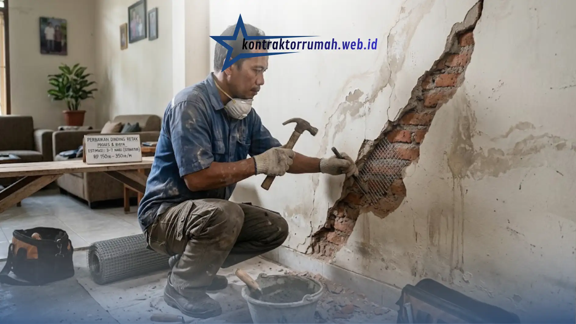 Panduan Jasa Perbaikan Dinding Retak: Biaya, Waktu & Prosesnya