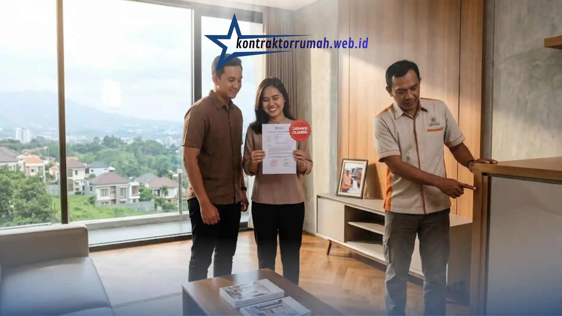 Serah terima rumah bergaransi dari kontraktor rumah Bandung kepada pemilik proyek