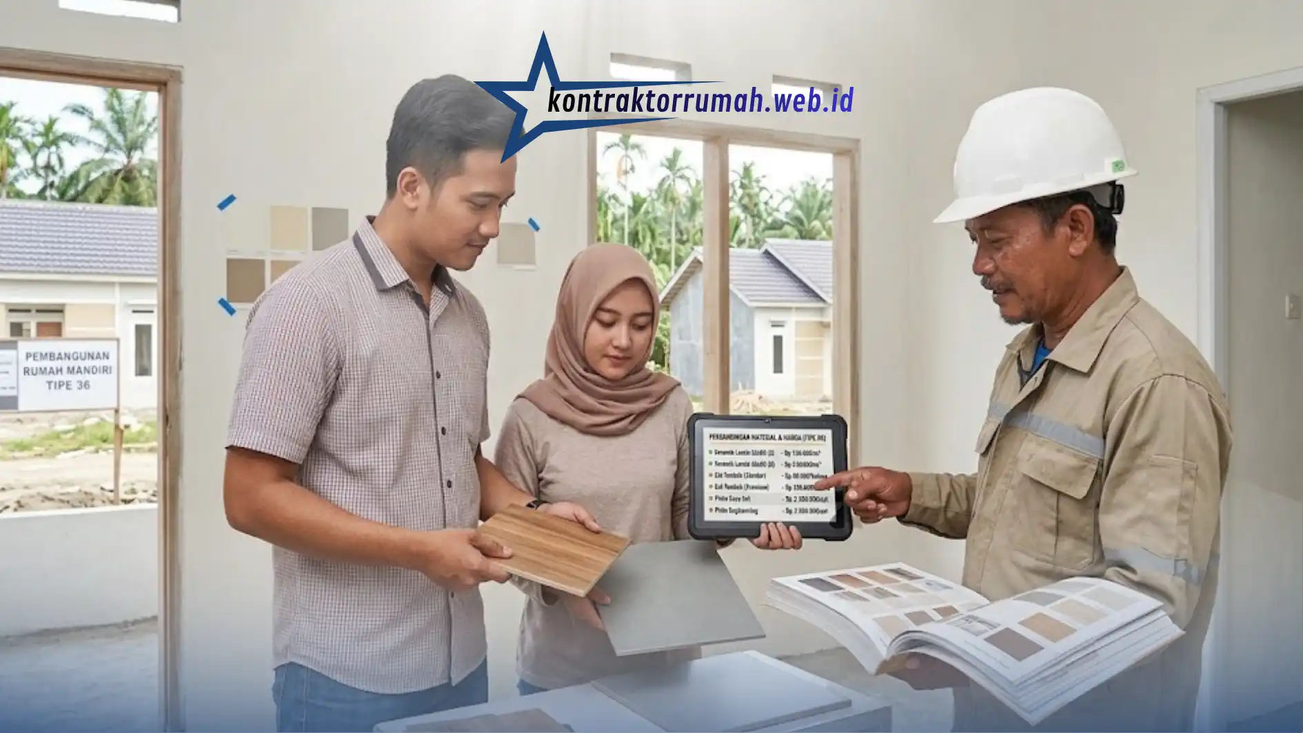 Survei harga material bangun rumah type 36 di toko bangunan lokal